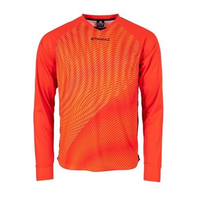 Stanno 415004 Vortex Keeper Shirt Long Sleeve - Orange-Black - XL Stanno 415004 Vortex Keeper Shirt Long Sleeve - Orange-Black - XL