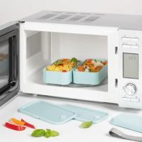 Xavax Bentobox 2 Stapelbare Lunchboxen 500 ml Per Vak Pastelblauw - thumbnail