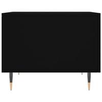 Salontafel 50x50x40 cm bewerkt hout zwart - thumbnail