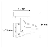 QAZQA Industriële spot roestbruin - Sorra - thumbnail