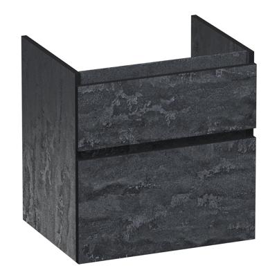 Brauer Delight Edge - Onderkast - 60 cm - met 2 Softclose Lades Greeploos en 1 Sifon Uitsparing - Damascus