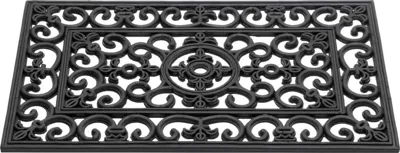 Hamat Deurmat Antiek French Lily 45x75cm Zwart Hamat Deurmat Antiek French Lily 45x75cm Zwart