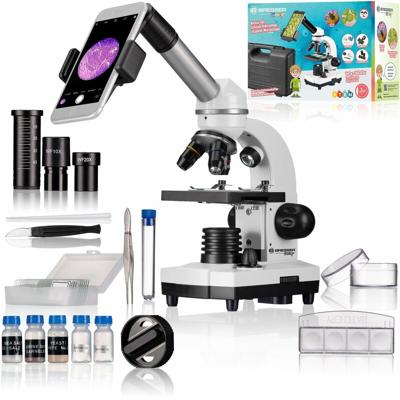 Bresser Optik 8855610GYE000 Biolux SEL Kindermicroscoop Monoculair 1600 x Opvallend licht, Doorvallend licht