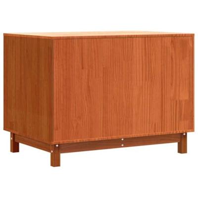 Hondenhuis Wasbruin 100 x 70 x 70 cm Massief grenenhout