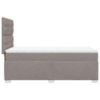 Boxspring met matras stof taupe 90x190 cm - thumbnail