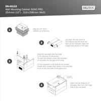 Digitus DN-49102 rack 9U Wandrek Grijs - thumbnail