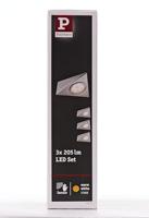 Paulmann LED-opbouwlamp Set van 3 stuks LED LED vast ingebouwd 8.4 W Warmwit IJzer (geborsteld) - thumbnail