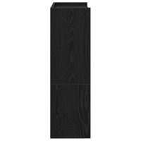 VidaXL Schoenenrek 60x25x81 cm bewerkt hout zwart - thumbnail