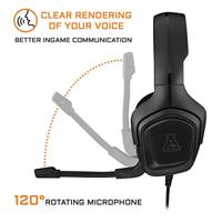 Cuffie gaming G-LAB Korp Cobalt compatibili PC, PS4, XboxOne - Nero - thumbnail