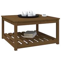 Tuintafel 82,5x82,5x45 cm massief grenenhout honingbruin - thumbnail