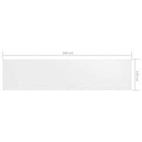 VidaXL Balkonscherm 120x500 cm oxford stof wit - thumbnail