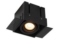 Lucide TRIMLESS - Inbouwspot - 1xGU10 - Zwart - thumbnail