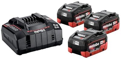 Metabo Accessoires Basis-set: Accu-packs + lader Basisset 18 V: 3 x LiHD 5.5 Ah, lader AS - 685074000 Metabo Accessoires Basis-set: Accu-packs + lader Basisset 18 V: 3 x LiHD 5.5 Ah, lader AS - 685074000