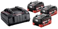 Metabo Accessoires Basis-set: Accu-packs + lader Basisset 18 V: 3 x LiHD 5.5 Ah, lader AS - 685074000 - thumbnail