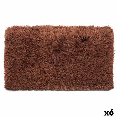 Tapijt Bruin Katoen Polyester 50 x 2 x 80 cm (6 Stuks)