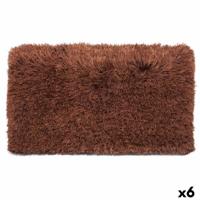 Tapijt Bruin Katoen Polyester 50 x 2 x 80 cm (6 Stuks) - thumbnail