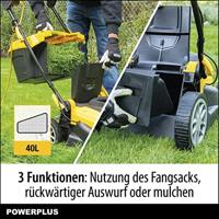 Powerplus POWXG6281 grasmaaier Duwgrasmaaier Zwart, Geel AC - thumbnail