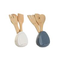 Pot voor Keukengerei DKD Home Decor Dolomite 12 x 12 x 13 cm 6 x 1 x 30 cm (2 Stuks) - thumbnail