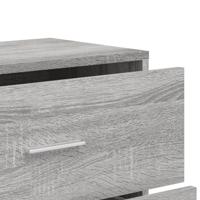 Dressoir 60x31x84 cm bewerkt hout grijs sonoma eikenkleurig - thumbnail
