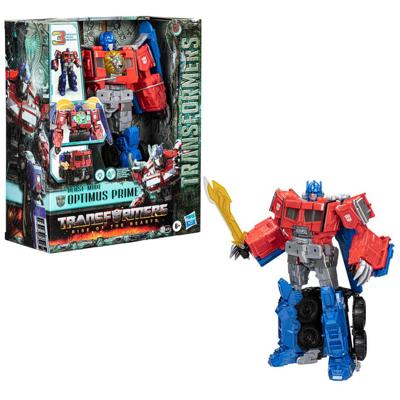 Transformers Rise of the Beasts Beast Mode Optimus Prime actiefiguur