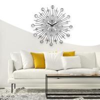 Creatieve muur klok Crystal Silver smeedijzeren muur klok persoonlijkheid kunst decoratie woonkamer slaapkamer klok - thumbnail