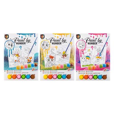 Grafix schilderen op nummer a4 formaat