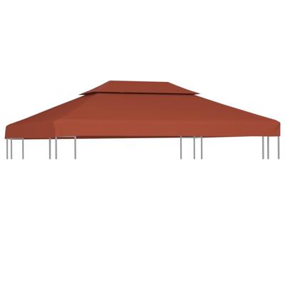 VidaXL Prieeldak 2-laags 310 g/m² 4x3 m terracottakleurig
