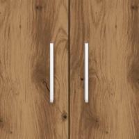 Aquariumstandaard 81x36x73cm bewerkt hout artisanaal eikenkleur - thumbnail