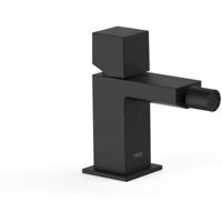 Bidetmengkraan Tres Cuadro Exclusive met Draaiknop Korte Uitloop 10 cm Mat Zwart - thumbnail