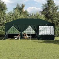 Partytent Groen en Wit 600 x 400 x 266 cm Polyester en staal - thumbnail