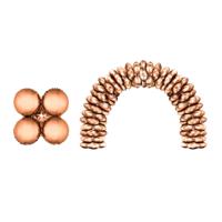 Folieballonnen Ballonnenboog Rosé Koper Rond (10st) - thumbnail