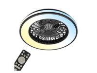 Briloner Plafondventilator met LED-licht (Zwart) - thumbnail