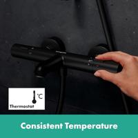 Hansgrohe Ecostat Fine Opbouw badthermostaat, mat zwart - thumbnail