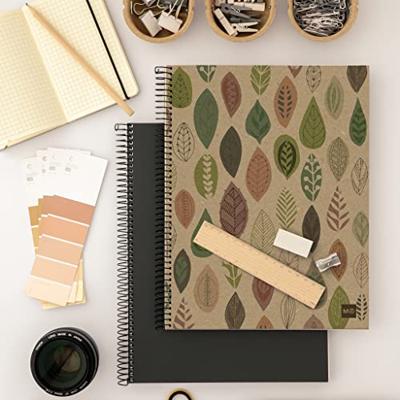 Miquelrius Notitieboek - leaves - a4 geruit - 120 blz