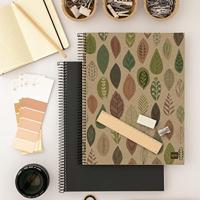 Miquelrius Notitieboek - leaves - a4 geruit - 120 blz - thumbnail