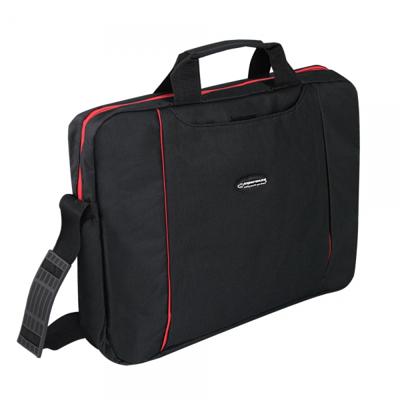 Esperanza SALERNO 39,6 cm (15.6") Tas met bovensluiting Zwart, Rood