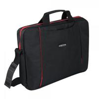 Esperanza SALERNO 39,6 cm (15.6") Tas met bovensluiting Zwart, Rood - thumbnail