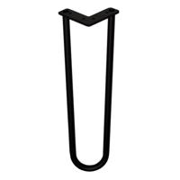 Stalen hairpin zwart hairpin ø 1,6 cm en hoogte 40 cm - thumbnail