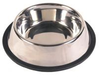 TRIXIE VOERBAK RVS / RUBBERRING 30X30 CM 1,75 LTR 4 ST - thumbnail