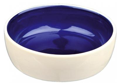 Trixie voerbak kat keramiek creme / blauw Trixie voerbak kat keramiek creme / blauw