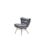 Libelle Relax Fauteuil Naturel Rotan/Mystic Grey Garden Impressions - Garden impressions - thumbnail