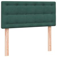 Boxspring met matras fluweel donkergroen 90x210 cm - thumbnail