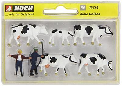 NOCH 15724 H0 Koeiendrijvers figuren Geverfd, Staand