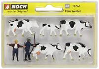 NOCH 15724 H0 Koeiendrijvers figuren Geverfd, Staand - thumbnail