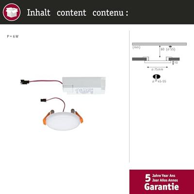 Paulmann 92387 EB Panel Veluna VariFit LED-inbouwlamp LED 4.50 W Satijn Paulmann 92387 EB Panel Veluna VariFit LED-inbouwlamp LED 4.50 W Satijn