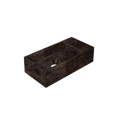 Fontein INK Versus 36x18x9cm Hardsteen Rechts Zonder Kraangat Glans Emperador