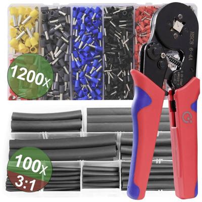 Quadrios 22T009 22T009 Krimptangset Adereindhulzen 0.25 tot 10 mm² Incl. assortiment adereindhulzen Quadrios 22T009 22T009 Krimptangset Adereindhulzen 0.25 tot 10 mm² Incl. assortiment adereindhulzen