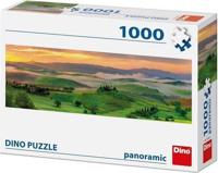 DinoToys Dino puzzel - panorama zonsopkomst toscane - 1000 stukjes - thumbnail