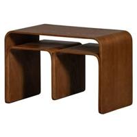 WOOOD Bijzettafel 'Frey' 60 x 32cm, kleur Walnoot - thumbnail