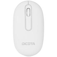 Dicota Desktop Muis Bluetooth Optisch Wit 3 Toetsen 800 dpi, 1200 dpi, 1600 dpi Afneembare kabel, Geluidsarme toetsen, Geïntegreerd scrollwiel, Oplaadbaar - thumbnail